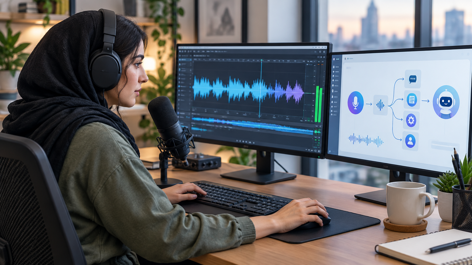 ساخت دستیار صوتی با ElevenLabs و فروش خدمات پادکست تبلیغاتی